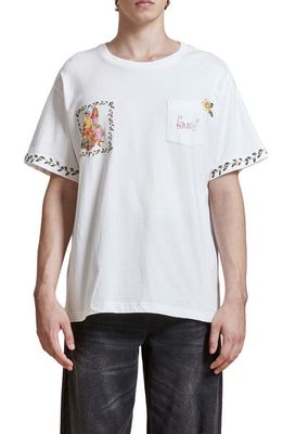 FOUND Flower Children Graphic T-Shirt in White