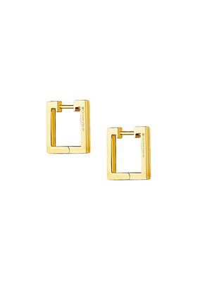 Foundation 18K Yellow Gold Square Hoop Earrings