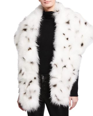 Fox Fur Spotted Stole