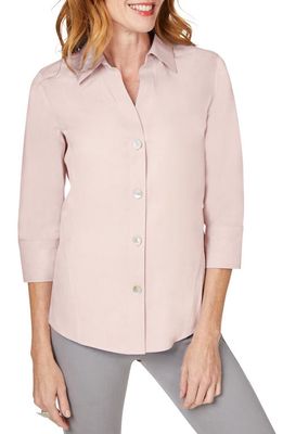 Foxcroft Paityn Non-Iron Cotton Shirt in Birch Wood