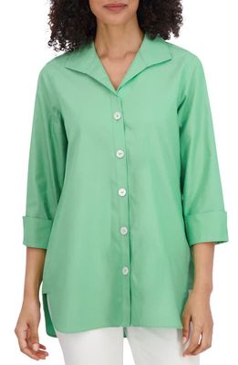 Foxcroft Pandora Non-Iron Cotton Shirt in New Leaf