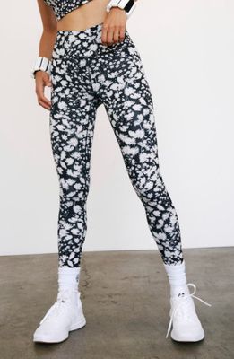FP Movement Ashford Lose Control Leggings in Black And White Floral