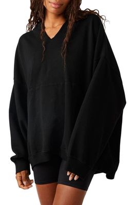 FP Movement Best Of Oversize Cotton Hoodie in Black