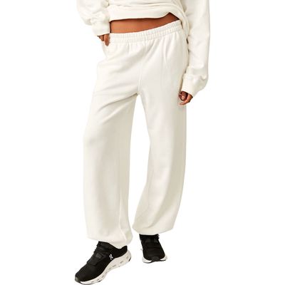 FP Movement by Free People All Star Relaxed Fit Cotton Blend Sweatpants in Ivory 