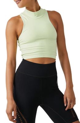 FP Movement Every Single Time Mock Neck Crop Tank in Whipped Lime