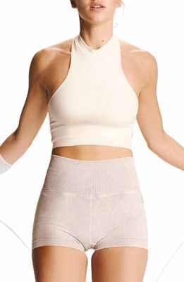 FP Movement Every Single Time Mock Neck Crop Tank in White