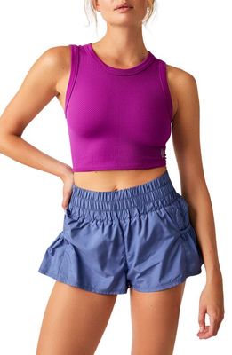 FP Movement Free Throw Crop Muscle Tank Top in Vivid Violet