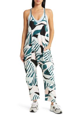FP Movement Hot Shot Print Jumpsuit in Peached Ivory Combo