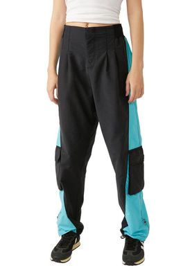 FP Movement Mesmerize Me Colorblock Cargo Pants in Spruced Up