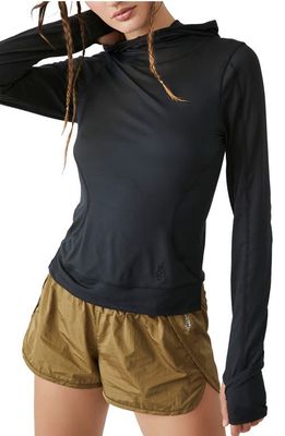 FP Movement Misty Morning Layering Hoodie in Black