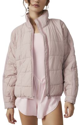 FP Movement Pippa Packable Puffer Jacket in Mauve Swoon