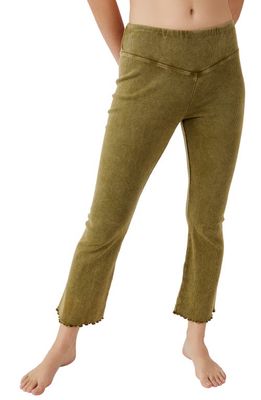 FP Movement Right On Ribbed Leggings in Muted Sage