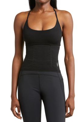 FP Movement Shirred Crossback Camisole in Black