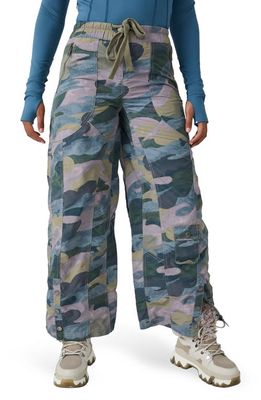 FP Movement Stadium Camouflage Print Pants in Forest Camo Combo