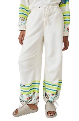 FP Movement Sway Floral Print Pants in Ivory Combo