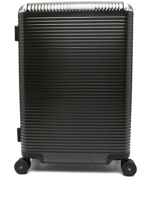 FPM Milano Bank Light Spinner 68 ribbed suitcase - Green