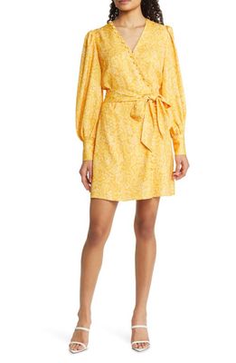 Fraiche by J Paisley Long Sleeve Dress in Yellow