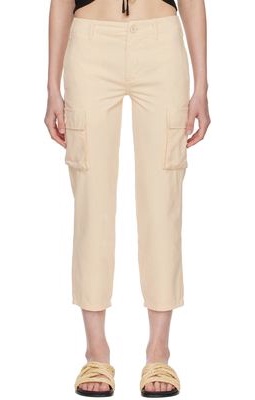 Frame Beige Cotton Trousers