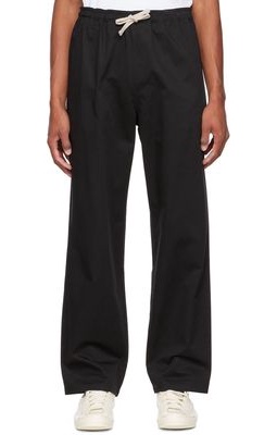 FRAME Black Wide Trousers