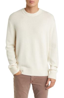 FRAME Cashmere Crewneck Sweater in Cream