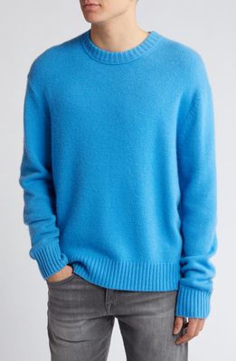 FRAME Cashmere Crewneck Sweater in Pop Blue