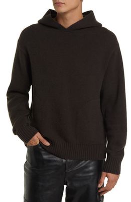 FRAME Cashmere Pullover Hoodie in Marron
