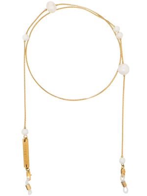 Frame Chain pearl-embellished chain - Gold
