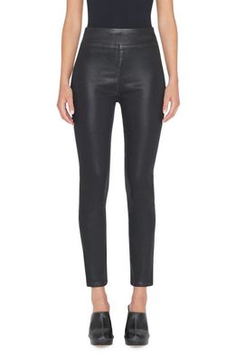 FRAME Coated Leggings in Noir Coated