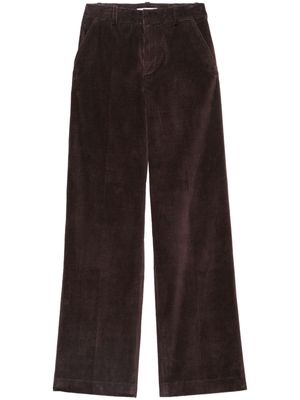 FRAME corduroy straight-leg trousers - Brown