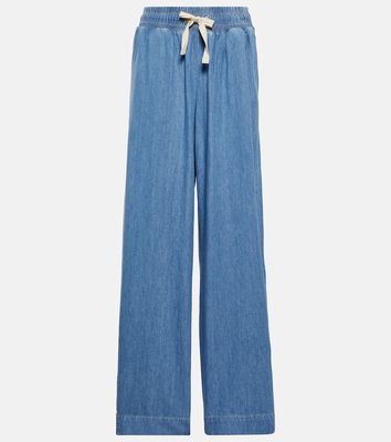 Frame Cotton and linen drawstring pants