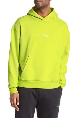 FRAME Cotton Logo Hoodie in Flash Lime