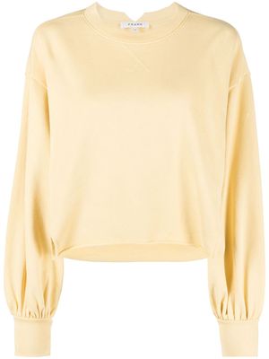 FRAME crew-neck cotton sweatshirt - Yellow