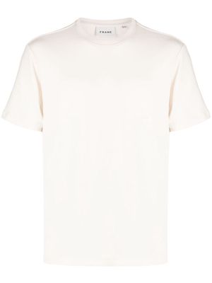 FRAME crew-neck cotton T-shirt - Neutrals