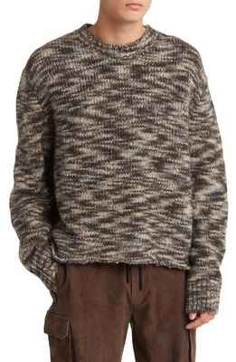 FRAME Crewneck Sweater in Marron Multi