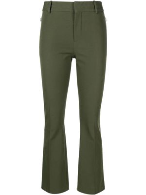 FRAME cropped stretch-cotton trousers - Green