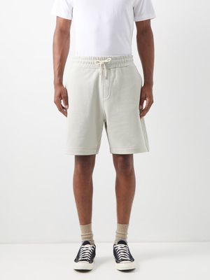 Frame - Drawstring Cotton-jersey Sweat Shorts - Mens - Green