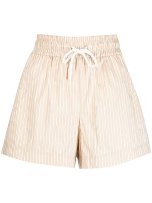 FRAME drawstring-waist thigh-length shorts - Neutrals