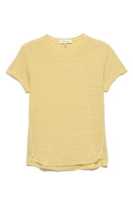 FRAME Easy True Organic Linen T-Shirt in Wheat