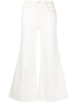 FRAME flared cropped jeans - White
