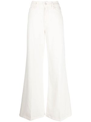 FRAME flared tailored trousers - White
