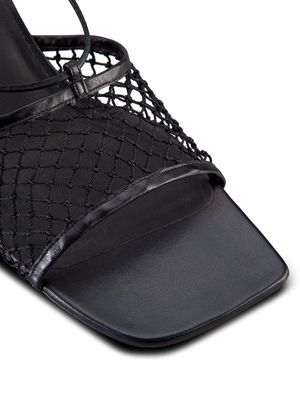 FRAME Le Adelaide mesh-detail sandals - Black