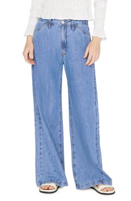 FRAME Le Baggy Palazzo Jeans in Happy Indigo