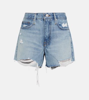 Frame Le Brigette distressed denim shorts