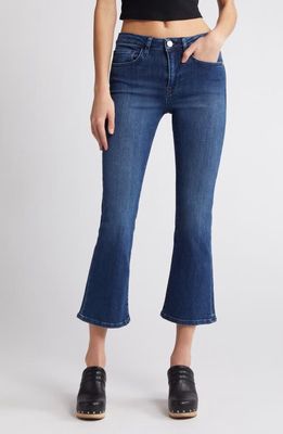 FRAME Le Crop Mid Rise Mini Boot Jeans in Thunderstorm