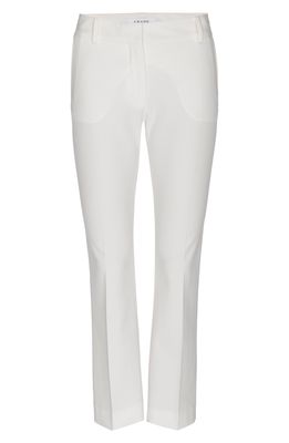 FRAME Le Crop Mini Bootcut Trousers in Blanc