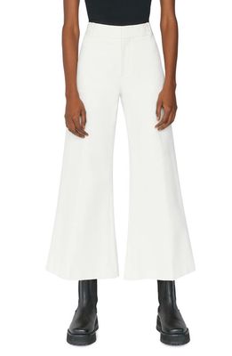 FRAME Le Crop Palazzo Trousers in Bone