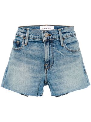 FRAME Le Cut-Off denim shorts - CRYSTAL SHORES CRSR