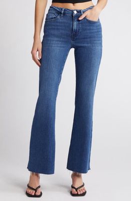 FRAME Le Easy Raw Hem Flare Jeans in Temple