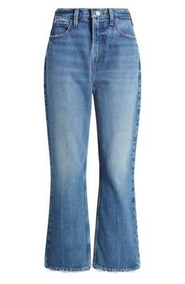 FRAME Le High 'N' Tight Crop Mini Bootcut Jeans in Del Amo Grind