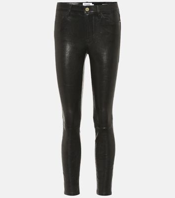 Frame Le High Skinny leather pants